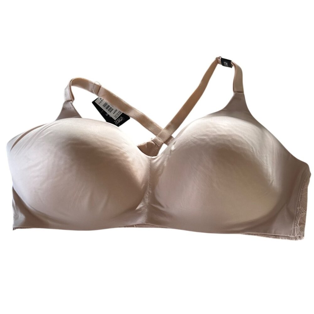 Torrid Curve Bra Size 46 DD Nude Beige‎ Wire-Free Lightly Lined Everyday NWT